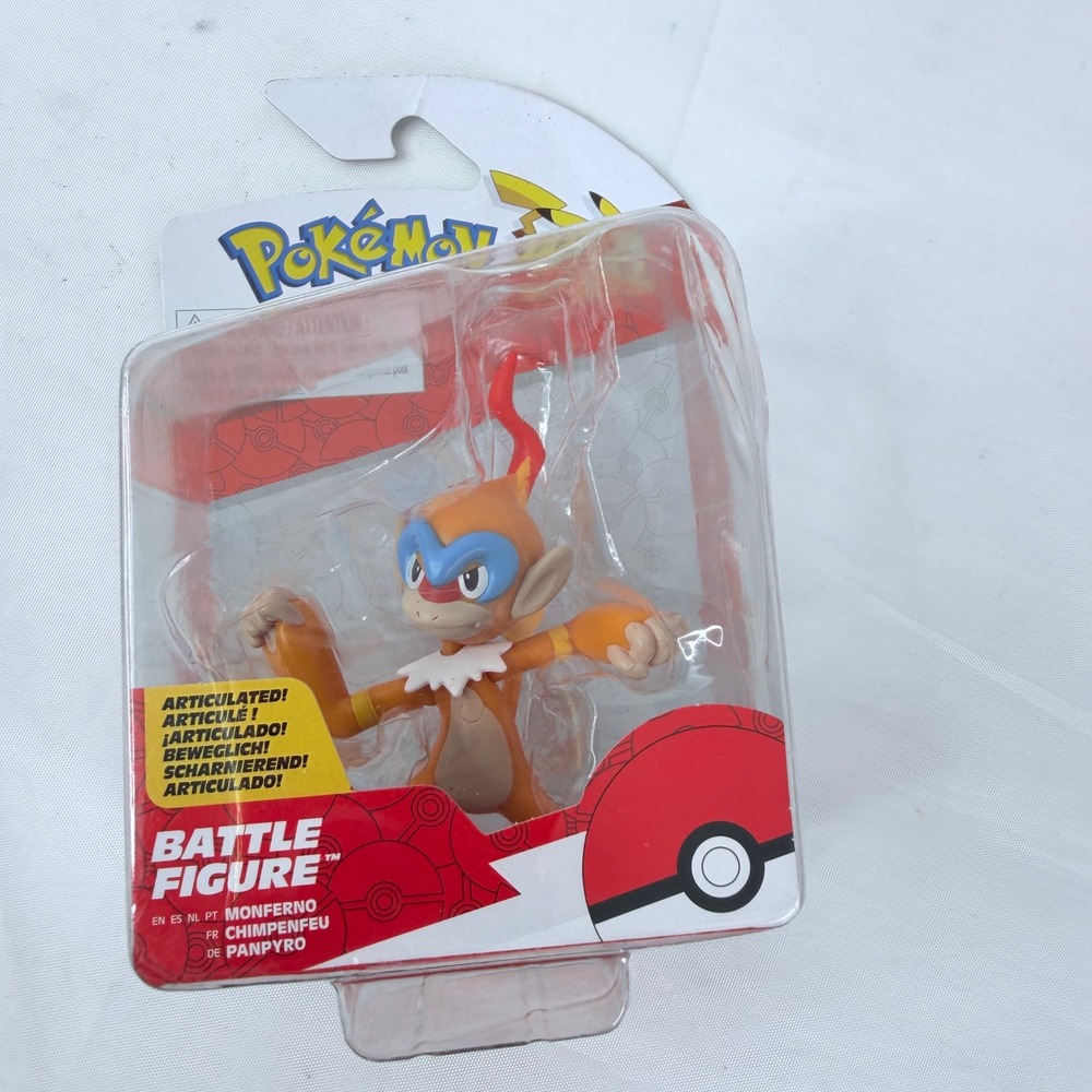 Pokemon Monferno Battle Figure Jazwares Articulated Action Figure PKW3010 New